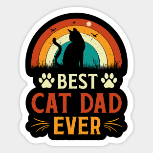 Best Cat Dad Ever t-shirt Sticker